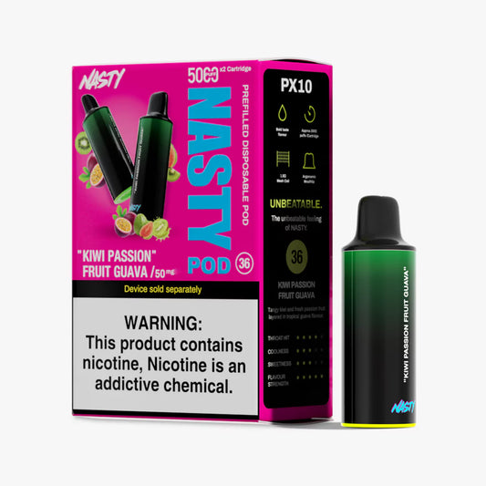 Nasty PX10 Pods - Kiwi Passionfruit Guava